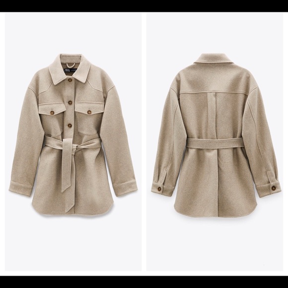 ZARA | Belted Overshirt - Picture 4 of 9